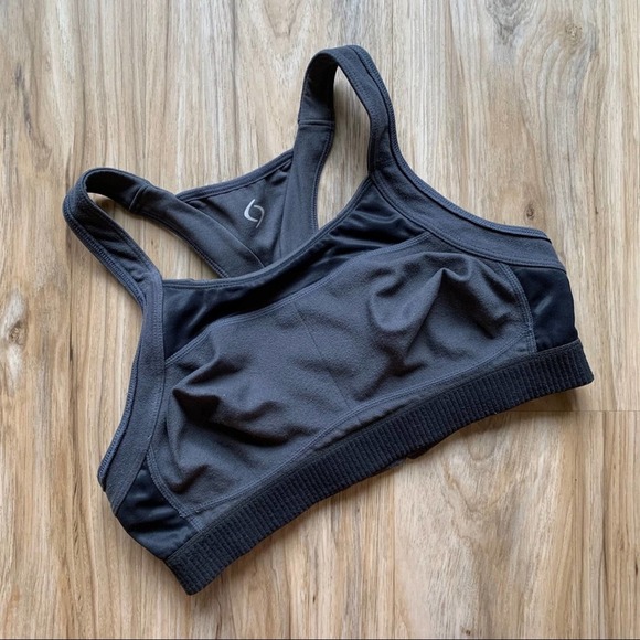 MOVING COMFORT Gray Adjustable Sports Bra Women's Size Medium - Picture 4 of 7